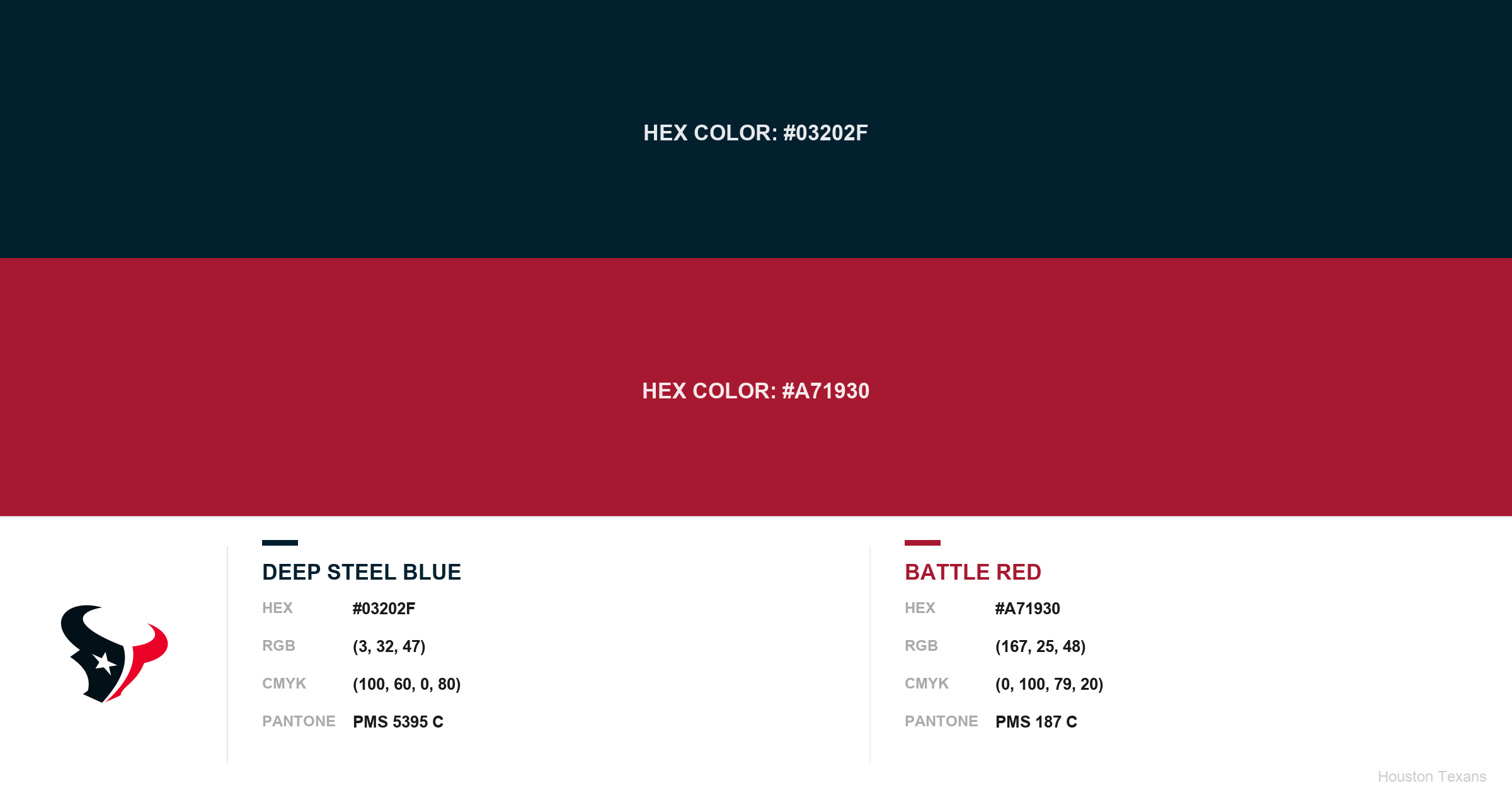 Houston Rockets Red Hex Code Houston Texans Colors – Hex, RGB, CMYK & Pantone Codes | Best Color Codes